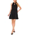 Cece Clip Dot Flutter Sleeve Midi Dress