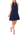 Cece Clip Dot Flutter Sleeve Midi Dress