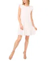 Cece Women's Floral Lace Ruffle Sleeve Mini Dress In Ultra White