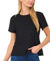 Cece Pintuck Top In Rich Black