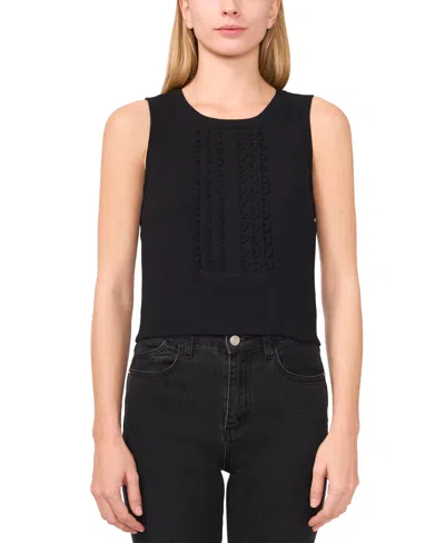 CECE WOMEN'S SCALLOPED-BIB SLEEVELESS TOP