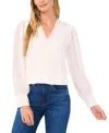 Cece Eyelet Embroidered Cotton Button-up Shirt In New Ivory