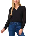 Cece V-neck Blouse In Rich Black