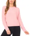 Cece Rhinestone Sweater In Pink