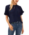 Cece Women's Short Sleeve Drop Shoulder Wide Scoop Neck Blouse