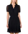 Cece Raglan Flutter Sleeve Tie Waist Dress In New Ivory