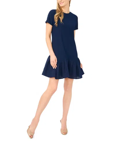 Cece Women's Short-sleeve Crewneck Mini Dress In Multi
