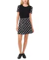 Cece Simple Circle Mini Skirt In Rich Black
