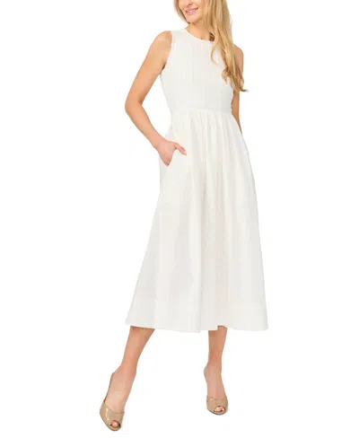 Cece Women's Sleeveless Crewneck Midi Dress In Black