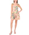 Cece Women's Sleeveless Square-neck Fit & Flare Dress In Multi