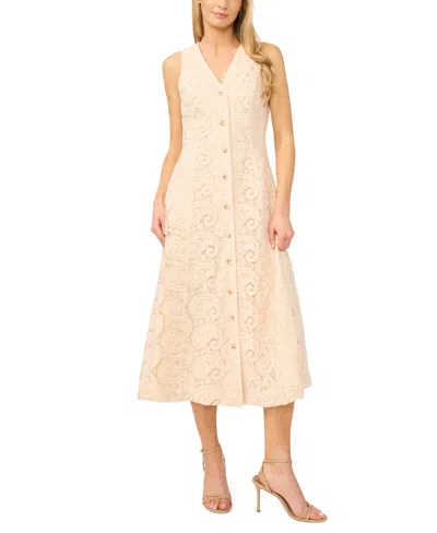 Cece Women's Sleeveless V-neck Midi Dress In Brown