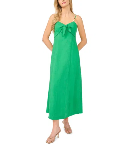 Cece Women's Sleeveless V-neck Tank Midi Dress In Green