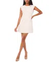 Cece Women's Textured Cap Sleeve Dress In Neutral