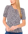 Cece Women's Tie-front Floral-print Top In Multi