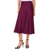 Cece Bias Cut Satin Midi Skirt In Multi