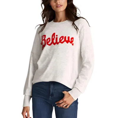 Cece Womens Crewneck H Pullover Sweater In Neutral