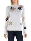 Cece Floral Crewneck Sweater In Multi