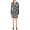 Cece Womens Floral Print Mini Wrap Dress In White