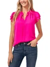 Cece Flutter Sleeve Top In Pink