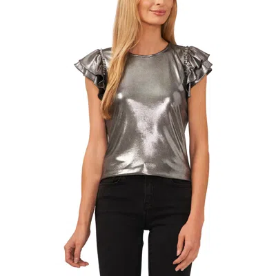 Cece Womens Metallic Polyester Blouse In Multi