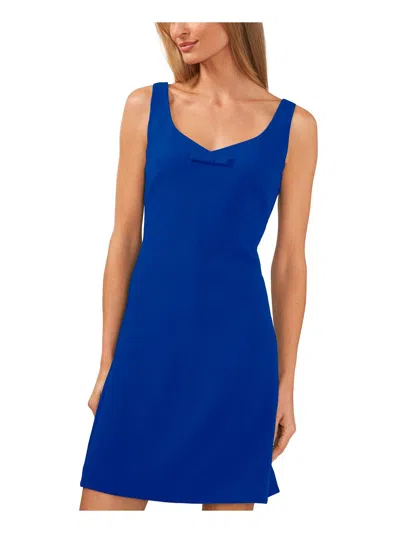 Cece Womens Party Short Shift Dress In Blue