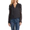 Cece Womens Polka Dot Chiffon Blouse