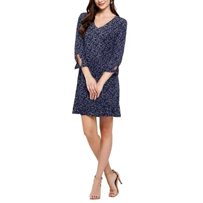 Cece Womens Printed Knit Shift Dress