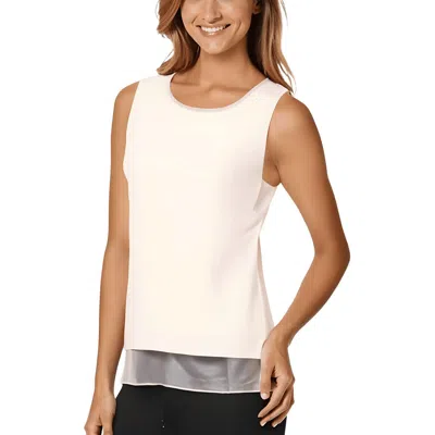 Cece Womens Rhinestone Polyester Blouse In White