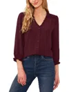 Cece Ruffle V-neck Blouse In Multi