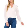 Cece Eyelet Embroidered Cotton Button-up Shirt In White