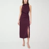 Cece Womens Sleeveless Sheath Dress In Purple