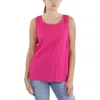 Cece Womens Solid Linen Tank Top