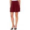 Cece Women's Circle Velvet Mini Skirt In Multi