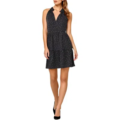 Cece Womens Textured Above Knee Wrap Dress In Multi
