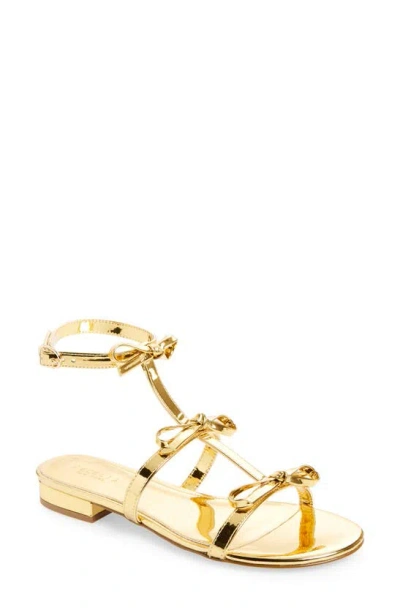 Cecelia New York Anna Strappy Sandal In Dark Gold