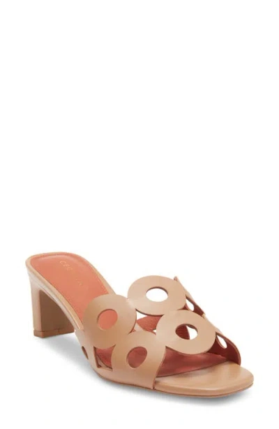 Cecelia New York Belmont Cutout Slide Sandal In Brown