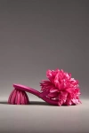 Cecelia New York Dahlia 3d Floral Square-toe Block Heels