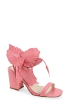 Cecelia New York Hibiscus Sandal In Cano Rose Suede