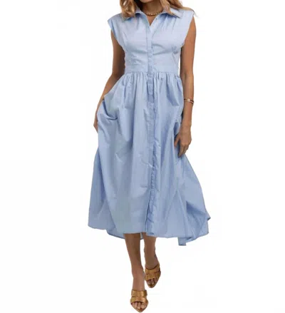 Cecelia New York Justine Sleeveless Dress In Blue