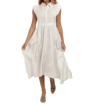 Cecelia New York Justine Sleeveless Dress In White