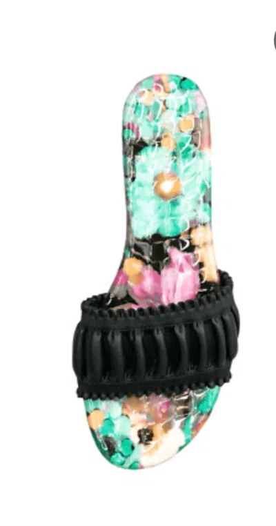 Cecelia New York Liberty Sandal Black In Black Turq In Multi