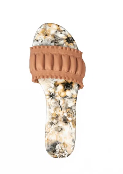 Cecelia New York Liberty Sandal In Brown In Multi