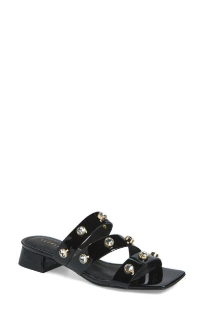 Cecelia New York Lindon Slide Sandal In Black