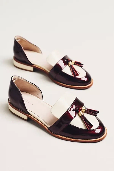 Cecelia New York Linear D'orsay Loafers In Brown
