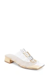 Cecelia New York Ludlow Cage Slide Sandal In Mixed Metallic
