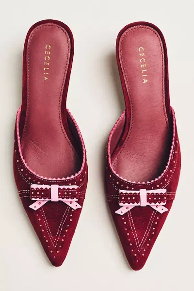 Cecelia New York Merry Mule Heels In Purple
