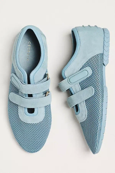 Cecelia New York Monroe Mesh Sneakers In Blue