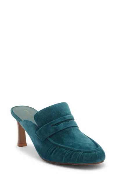 Cecelia New York Plum Mule In Blue