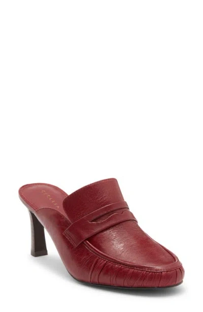 Cecelia New York Plum Mule In Burgundy