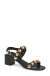 Cecelia New York Rally Slingback Sandal In Black Stud